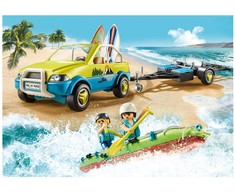 PLAYMOBIL Family Fun Strandauto mit Kanuanhänger (70436)