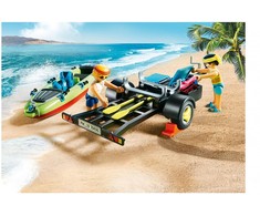 PLAYMOBIL Family Fun Strandauto mit Kanuanhänger (70436)