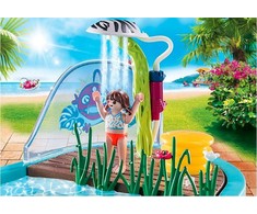 70610 Playmobil, linksmas baseinas su vandens purslais