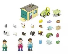Playmobil Rinkinys su jaunesniais figūrėlėmis 71656 Farm Adventure su traktoriumi, priekaba ir gyvūnais
