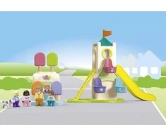 Playmobil - JUNIOR: Nuotykių bokštas su ledo Kreminio palapine (71703)