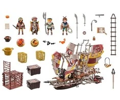 Žaislų Rinkinys - Playmobil 71023 Novelmore Smėlio Laivas su Figūromis ir Priedais, Marga
