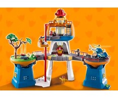 PLAYMOBIL - 70910 - Antis pagal iškvietimą būstinė - 119 vnt. - Vaikas - Balta ir oranžinė