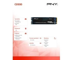 „Pny Technologies“ CS1030 1 TB M.2 PCI Express 3.0 NVMe 3D NAND diskas