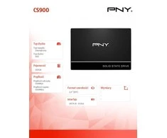 Kietasis Diskas - PNY CS900 250 GB „Serial ATA III“ 3D TLC