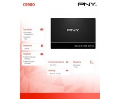 Dysk SSD PNY CS900 (bulk) 256GB 2.5" SATA III (SSD7CS900-256-BLK)