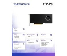 Vaizdo plokštė Pny Technologies PNY Quadro RTX A4000 16GB GDDR6 4xDP