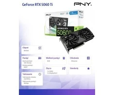 Vaizdo plokštė PNY GeForce RTX 5060 Ti dvigubas ventiliatorius, 8GB OC, DLSS 4