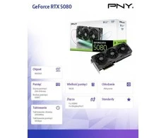Vaizdo plokštė PNY Technologies PNY GeForce RTX 5080 su trijų ventiliatorių NVIDIA 16 GB GDDR7