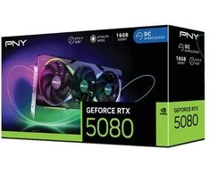 Vaizdo plokštė PNY GeForce RTX 5080 ARGB EPIC-X RGB™ trigubas ventiliatorius 16 GB OC DLSS 4