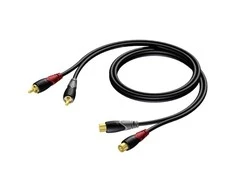 Procab Kabelis 2 x RCA/CINCH kištukas – 2 x RCA/CINCH kištukas 1,5 m – CLA850/1,5