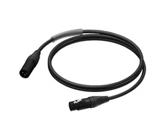Procab Kabelis XLR kištukas – XLR lizdas – Ultraflex 0,5 m –PRA901/0,5