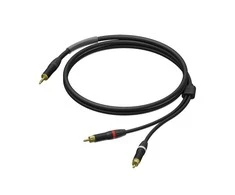 Procab Kabelio kištukas 3,5 mm – 2 x kištukas RCA/Cinch RCA/CinchUltraflex 1,5 m – PRA711/1,5