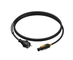 Procab Schuko vyriškas maitinimo kabelis - Powercon True1 Female 3x1,5 3m - PRP433/3