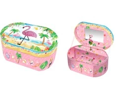 Pulio Pecoware Oval Music Box - Flamingo
