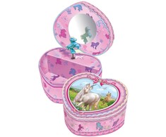 Pulio Pecoware širdies formos muzikinė dėžutė - Vienaragiai