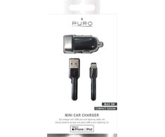 Puro Mini įkroviklis 1x USB-A 1 A (MCHUSBAPLTCBLK)