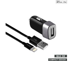 Puro Mini įkroviklis 1x USB-A 1 A (MCHUSBAPLTCBLK)