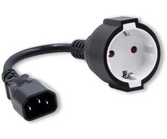QOLTEC 53906 Adapteris IEC 320 C14 SCHUKO 0,15M