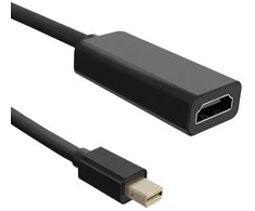 QOLTEC 50432 Adapteris Mini DP M / HDMI AF 1080p 0.2m