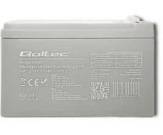 QOLTEC 53045 Baterija AGM 12V 14Ah max.210A