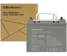 Qoltec Akumuliatorius AGM | 12V | 36Ah | max. 540A