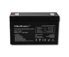QOLTEC AGM baterija 6V 12Ah