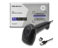 QOLTEC 50868 Barcode scanner 1D 2D Juodas