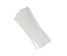 QOLTEC 52236 Daugkartinio naudojimo savaime užsifiksuojantis kabelio raištis 7,2x400mm nailono UV Baltas
