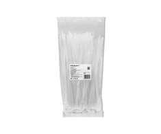 QOLTEC 52230 Daugkartinio naudojimo savaime užsifiksuojanti kabelio juosta 7,2x250 mm nailono UV Baltas