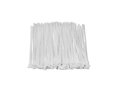 QOLTEC 52230 Daugkartinio naudojimo savaime užsifiksuojanti kabelio juosta 7,2x250 mm nailono UV Baltas