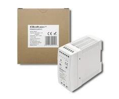 Qoltec Maitinimo šaltinis na szynę DIN | 40W | 12V | 3.33A | Baltas | Slim