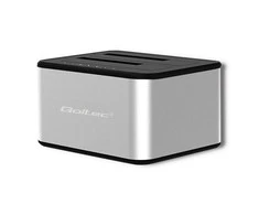 QOLTEC 50316 2x HDD / SSD prijungimo stotelė 2,5 / 3,5 colio SATA USB 3.0 klonavimas