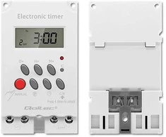 QOLTEC 50629 Elektroninis laikmatis PC0629 DIN bėgiui / LCD