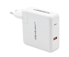 QOLTEC 51710 maitinimo įkroviklis GaN Fast 108W 5 20V 3 4.7A USB C Baltas