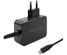 Išorinis Įkroviklis - Qoltec 52385 GaN POWER PRO - 1xUSB-C - 45W Juoda