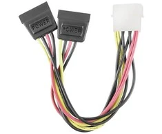 QOLTEC 27618 Qoltec Adapteris cable 20cm POWER MOLEX/2xSATA