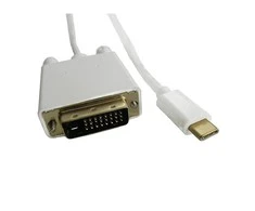 QOLTEC 50416 Qoltec DisplayPort Alternatyvus režimas USB 3.1 CM / DVI M 4Kx2K 1m
