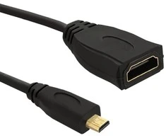 Qoltec Adapteris HDMI A moteriškas | Micro HDMI D vyriškas | 0,2 m