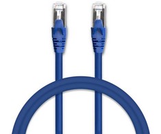 Tinklo laidas Kabelis sujungimo ftp cat6 2 x rj-45 5 m didelės spartos auksinis ekranuotas Qoltec