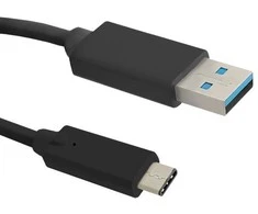 QOLTEC 50420 kabelis USB 3.1 C tipo kištukas USB 3.0 A kištukas 0,25 m