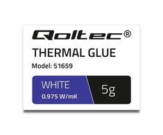QOLTEC 51659 Qoltec terminiai klijai 0,975 W/m-K | 5g | baltas