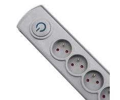 QOLTEC Apsauga nuo viršįtampių Quick Switch 5 lizdai 1.8m pilka
