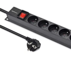 Aliumininis maitinimo juostelė pdu skirtas stovo 16a 16 x prancūzų vertikalus 18 m Qoltec