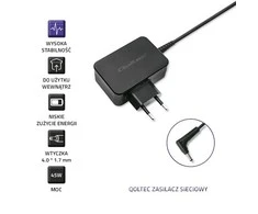 QOLTEC 52393 Maitinimo adapteris, skirtas Lenovo 45W 20V 2.25A 4.0x1.7