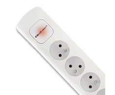 QOLTEC 50278 Maitinimo juosta 6 lizdai 1,8m Baltas