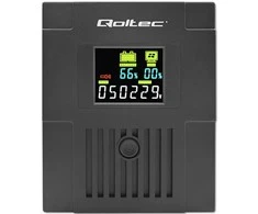 QOLTEC 53771 nepertraukiamo maitinimo linijos interaktyvus monolitas 2000VA 1200W LCD USB