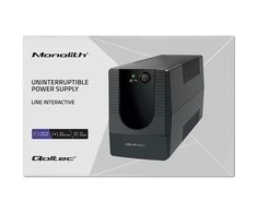QOLTEC 53772 nepertraukiamo maitinimo linijos interaktyvus monolitas 650VA 360W