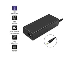 QOLTEC 51038 maitinimo adapteris, skirtas Huawei 65W 19V 3.42A 4.0x1.7 maitinimo kabeliui