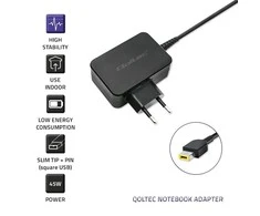 QOLTEC 51035 Maitinimo adapteris, skirtas Lenovo 45W 20V 2,25A SlimTip kaiščiui